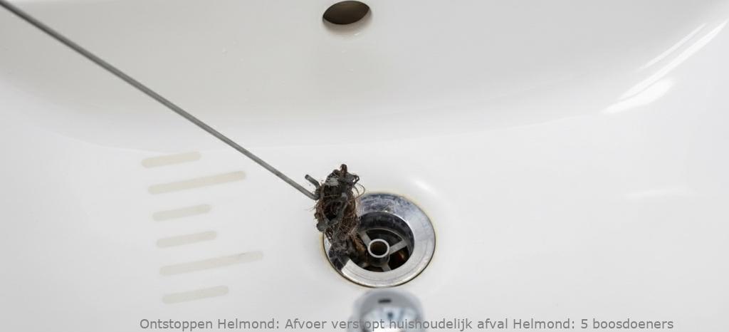 Afvoer verstopt huishoudelijk afval Helmond: 5 boosdoeners