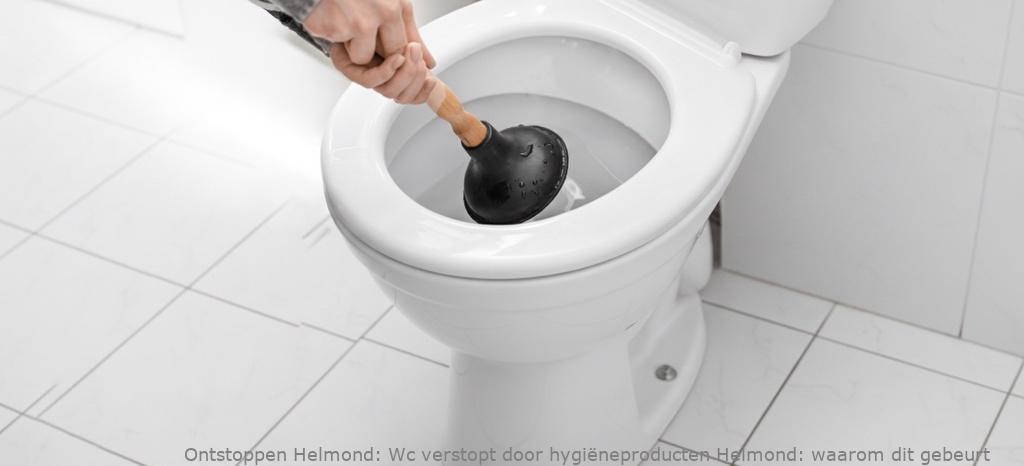 Wc verstopt door hygiëneproducten Helmond: waarom dit gebeurt